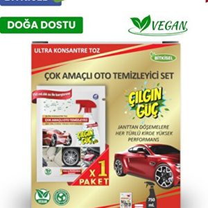 Çılgın Güç Bitkisel Çok Amaçlı Oto Temizleyici Set