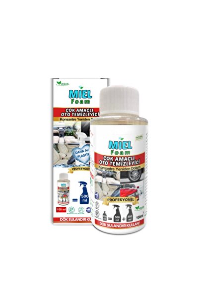 Miel Foam Konsantre Oto Çok Amaçlı Temizleyici 100 ml = 1 Litre